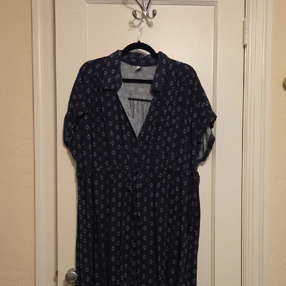 Old Navy Dark Blue Maternity Dress